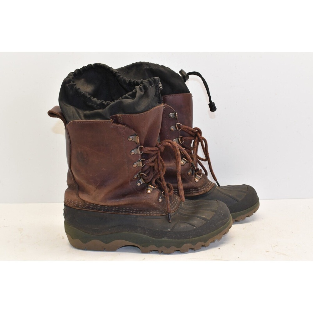 LL Bean Men's Gore-Tex Hunting Boots Brown‎ Leather Size 8M Waterproof Snow RG44
